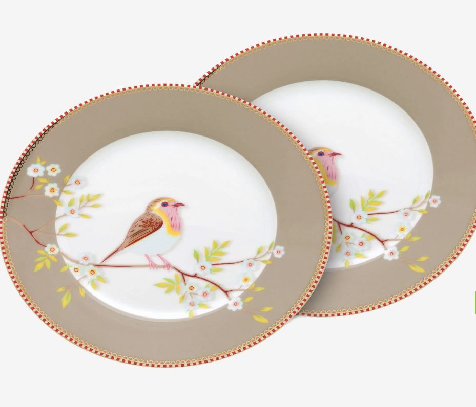 Haki Porselen Kahvaltı Tabağı 21 Cm Early Bird Collection by Pip Studio