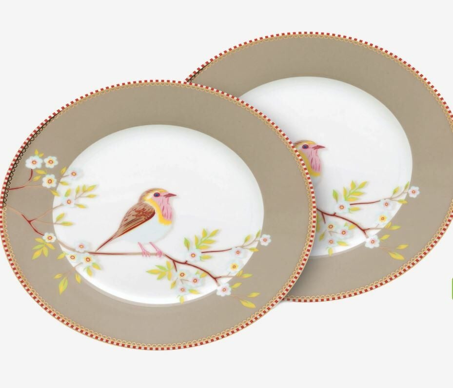 Haki Porselen Kahvaltı Tabağı 21 Cm Early Bird Collection by Pip Studio
