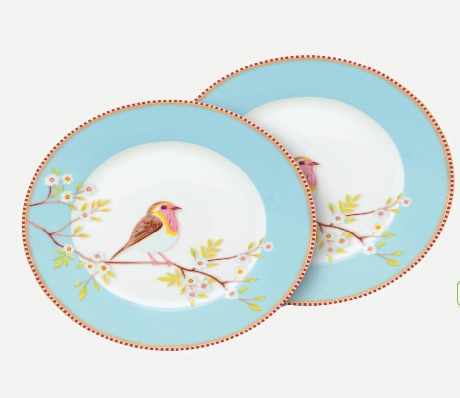 Mavi Porselen Kahvaltı Tabağı 21 Cm Early Bird Collection by Pip Studio