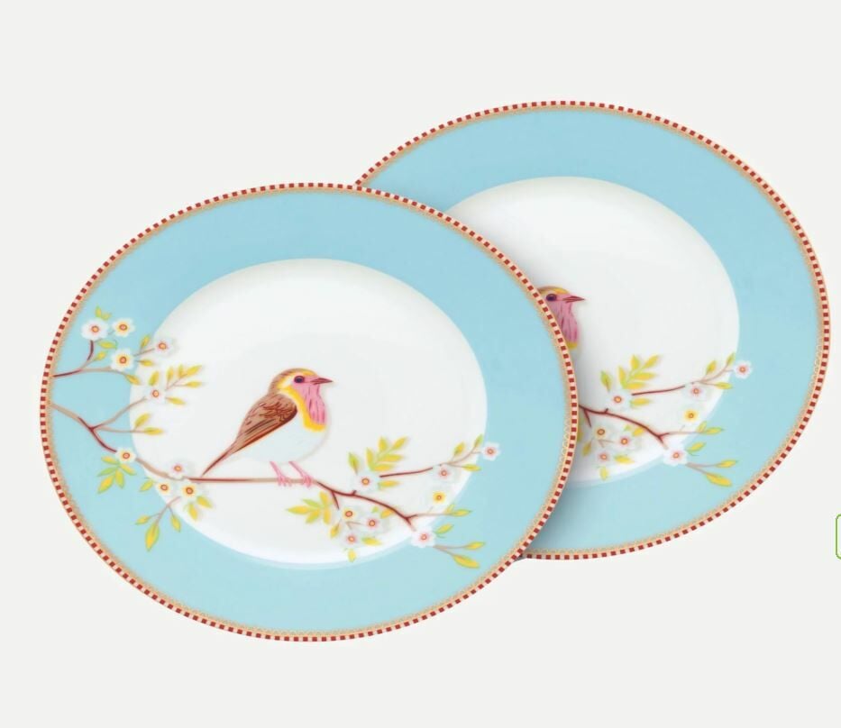 Mavi Porselen Kahvaltı Tabağı 21 Cm Early Bird Collection by Pip Studio