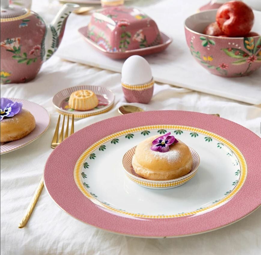 Pembe Porselen Yemek Tabağı 26,5 Cm La Majorelle Collection by Pip Studio