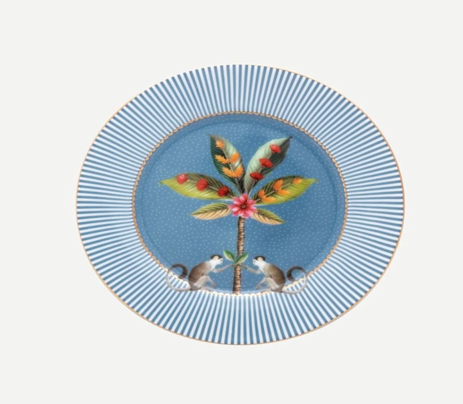 Mavi Porselen Pasta Tabağı 17 Cm La Majorelle Collection by Pip Studio