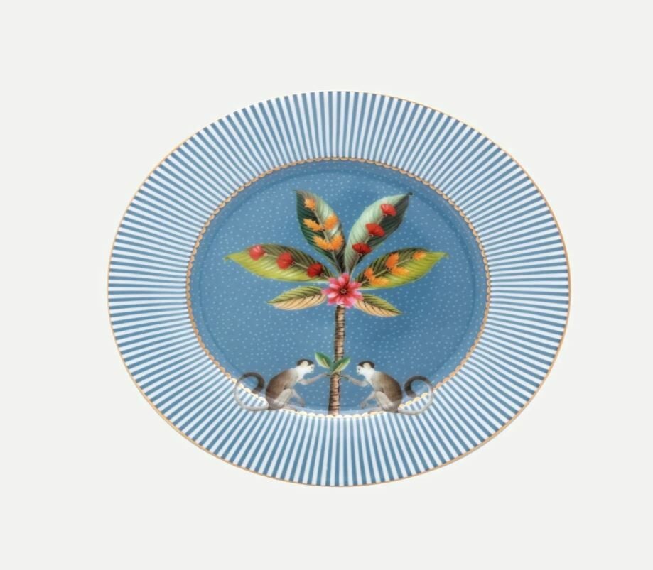 Mavi Porselen Pasta Tabağı 17 Cm La Majorelle Collection by Pip Studio