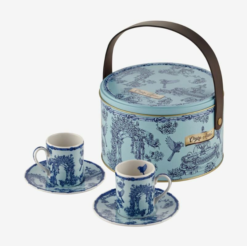 Mavi Porselen Kahve Fincanı 120 Ml Fontana Collection by Chiara Alessi