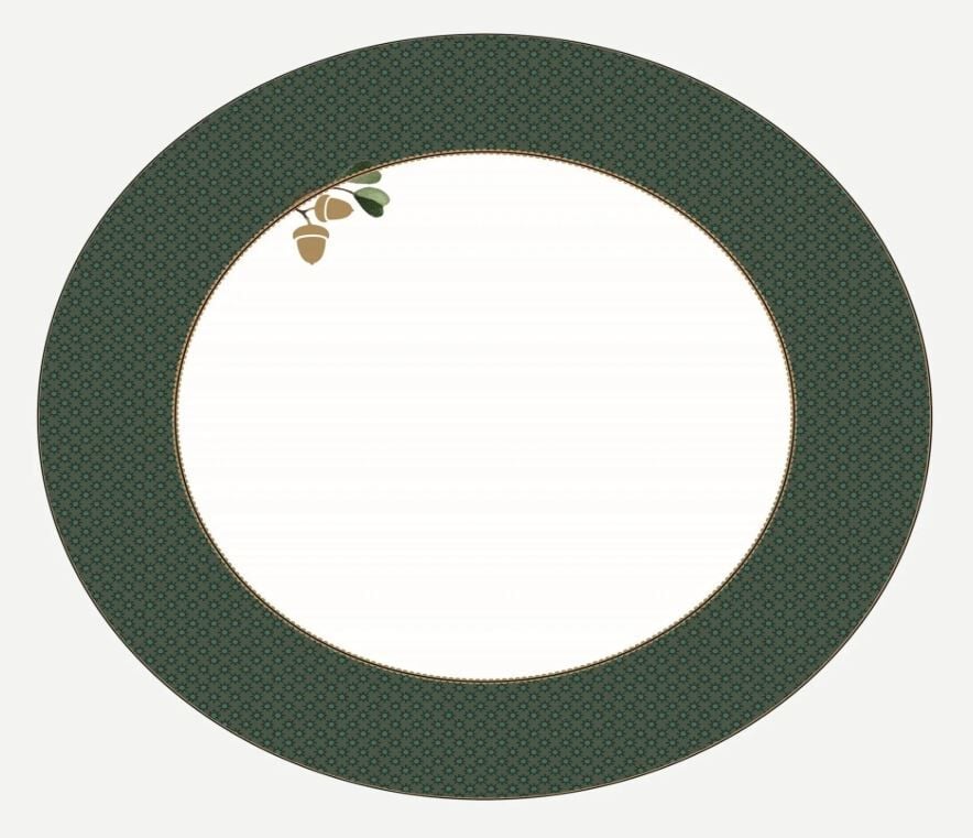 Yeşil Porselen Çukur Tabak 21,5 Cm Winter Wonderland Collection by Pip Studio