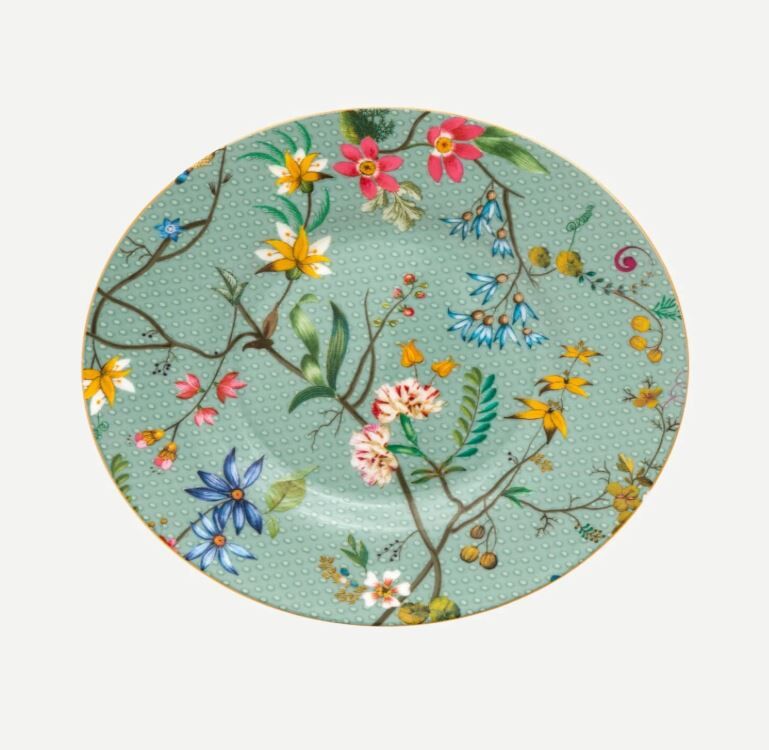 Mavi Porselen Petit Four Tabağı 12 Cm Jolie Collection by Pip Studio