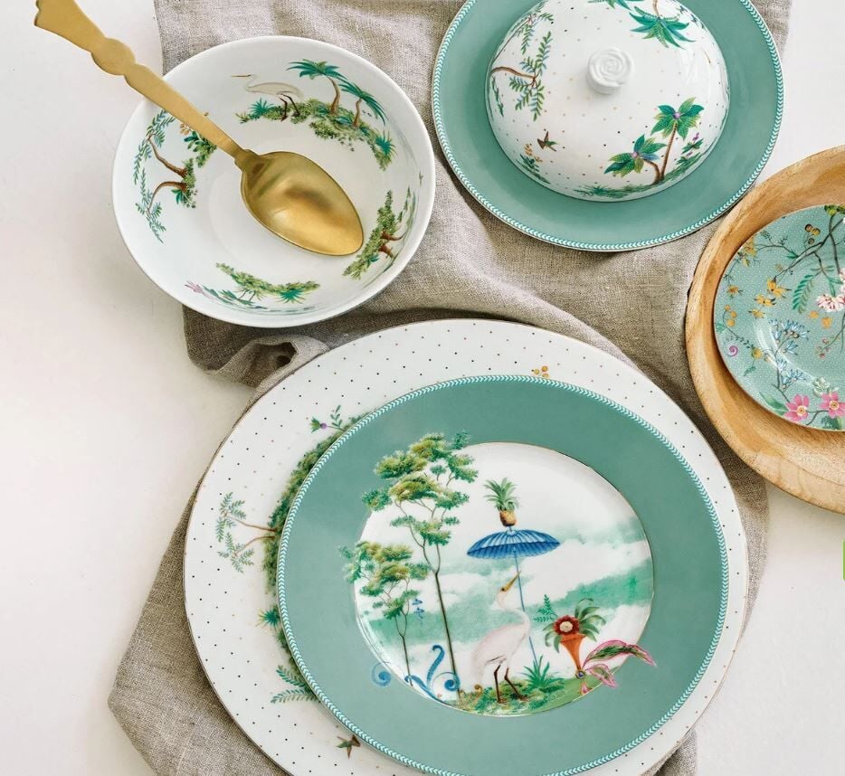 Mavi Porselen Petit Four Tabağı 12 Cm Jolie Collection by Pip Studio