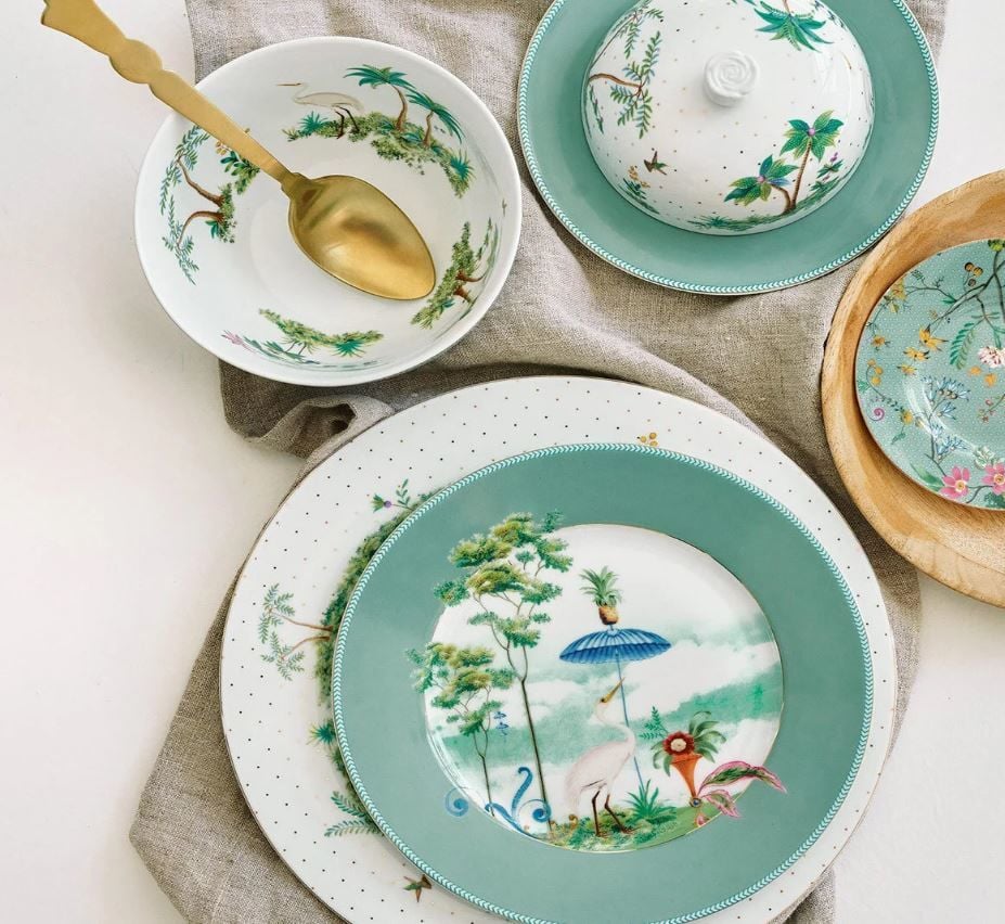 Mavi Porselen Kahvaltı Tabağı 21 Cm Jolie Collection by Pip Studio