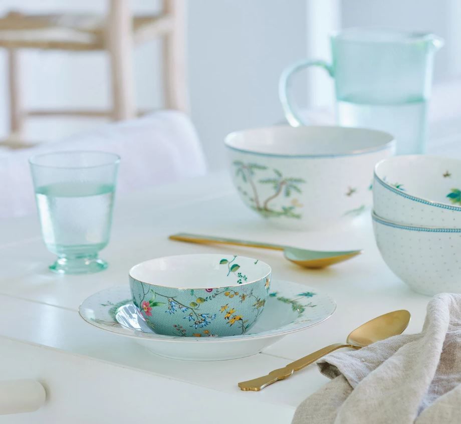 Beyaz Porselen Çukur Tabak 21,5 Cm Jolie Collection by Pip Studio