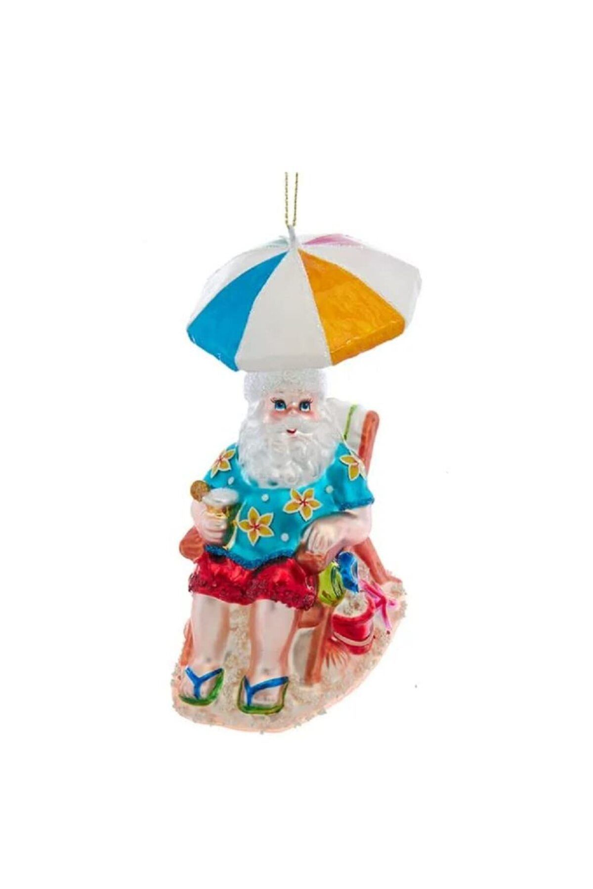 Araç Dikiz Aynası Süsü Şemsiyeli Noel Baba