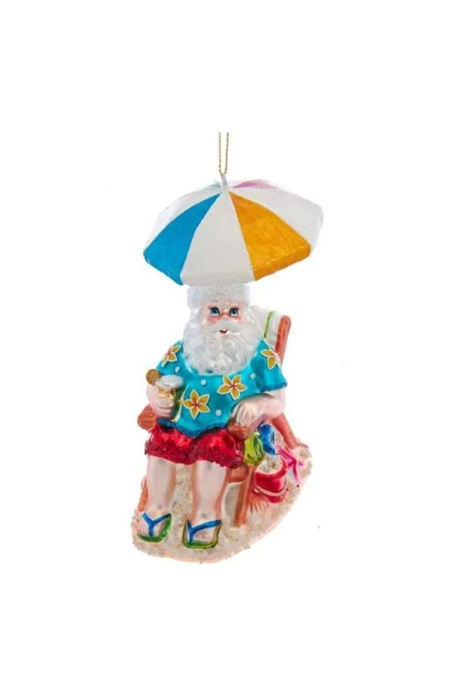 Araç Dikiz Aynası Süsü Şemsiyeli Noel Baba