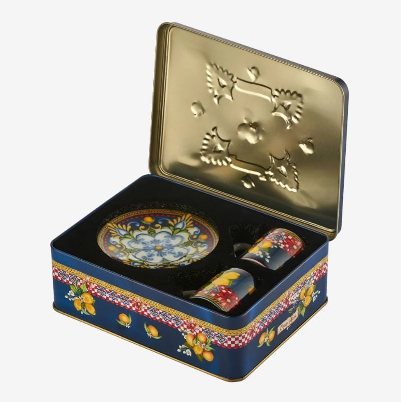 Mavi Porselen Kahve Fincan Seti 120 Ml Capri Collection