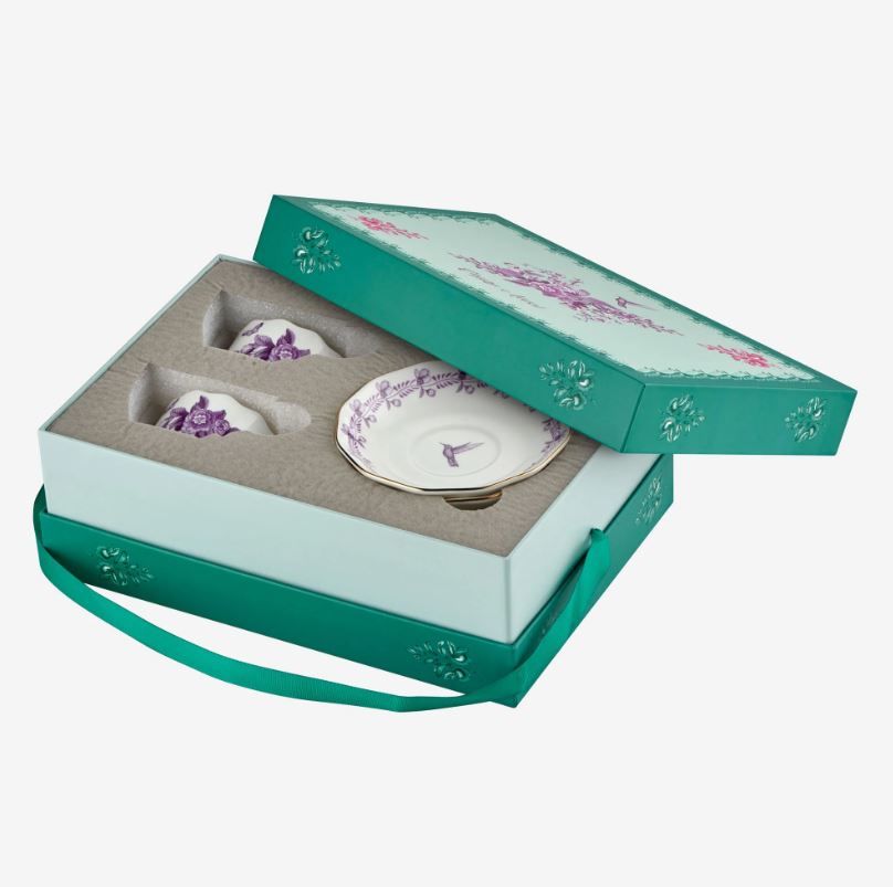 Violet Porselen Kahve Fincan Seti 120 Ml Primavera Collection by Chiara Alessi