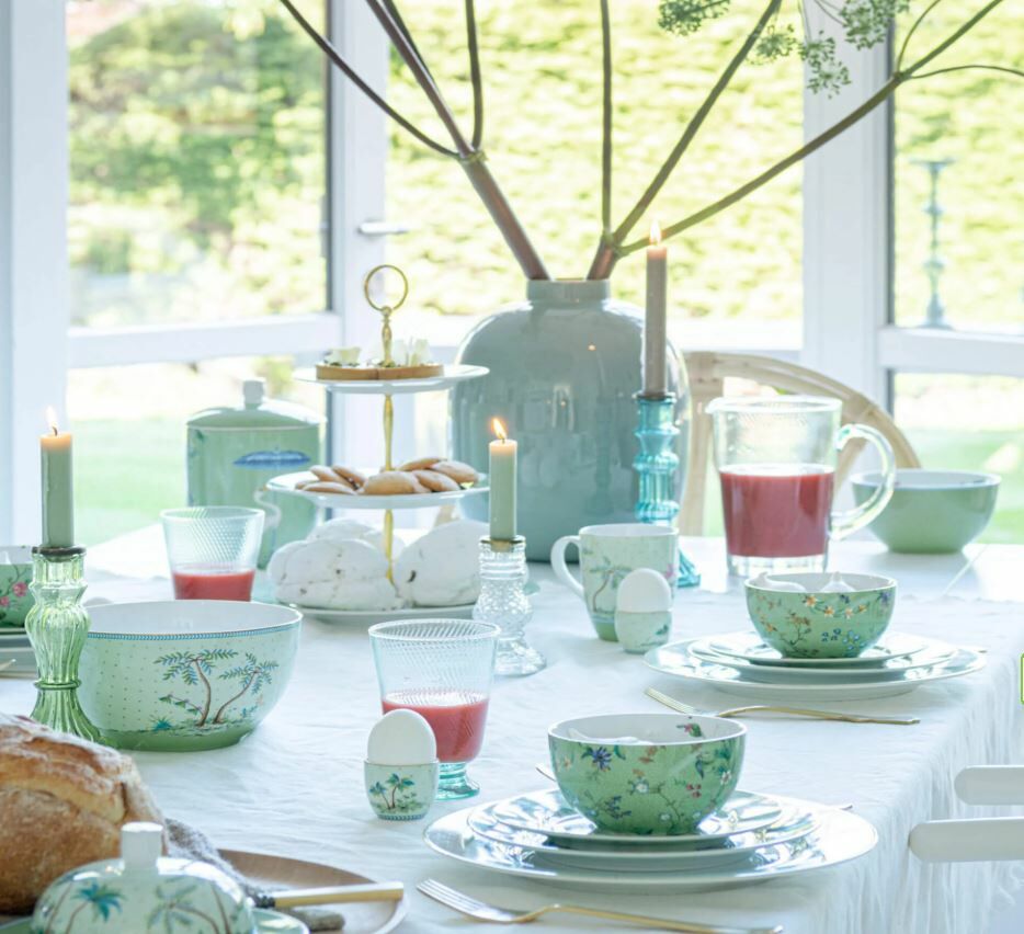 Yeşil Porselen Pasta Tabağı 17 Cm Jolie Collection by Pip Studio