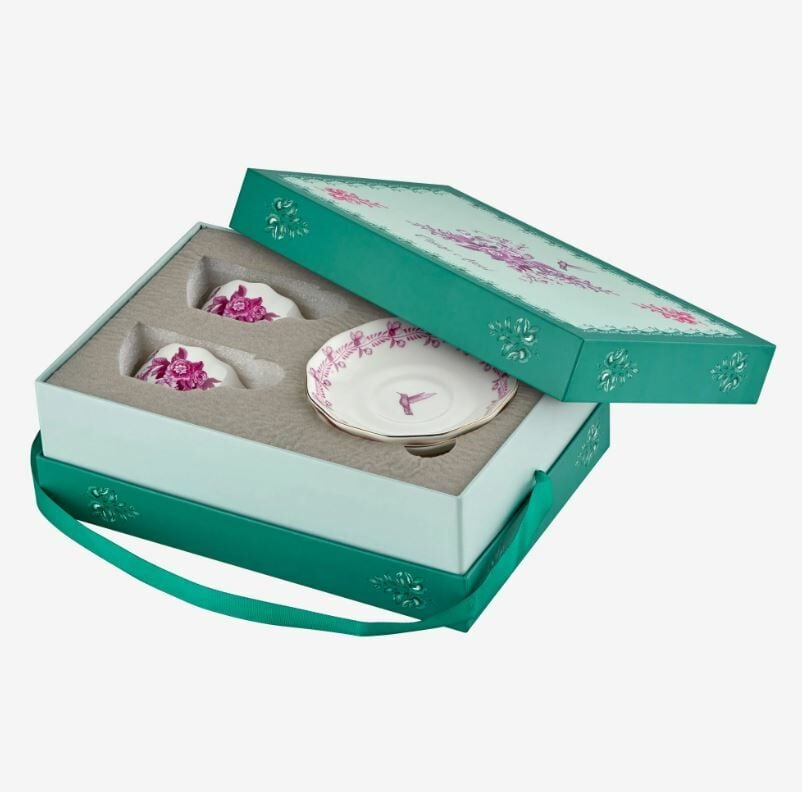 Pembe Porselen Kahve Fincan Seti 120 Ml Primavera Collection by Chiara Alessi