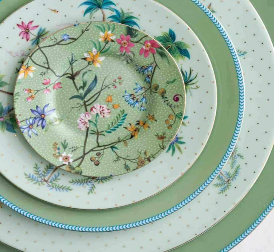 Yeşil Porselen Kahvaltı Tabağı 21 Cm Jolie Collection by Pip Studio