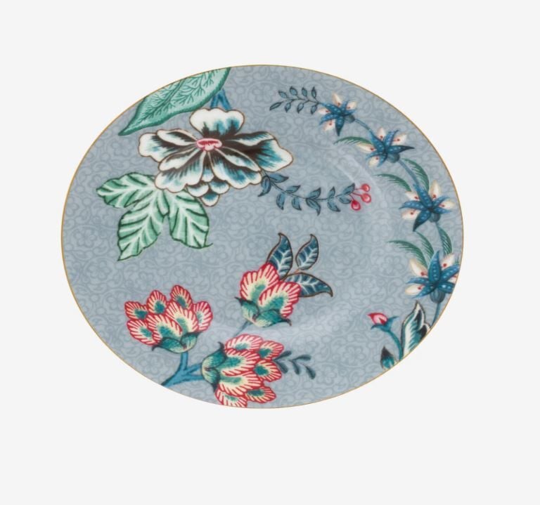 Mavi Porselen Petit Four Tabağı 12 Cm Flower Festival Collection by Pip Studio