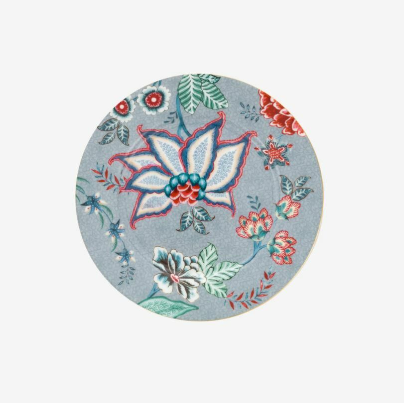 Mavi Porselen Pasta Tabağı 17 Cm Flower Festival Collection by Pip Studio