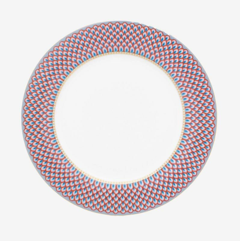 Mavi Porselen Yemek Tabağı 26,5 Cm Flower Festival Collection by Pip Studio