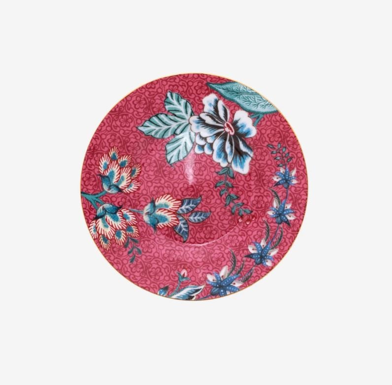 Kırmızı Porselen Petit Four Tabağı 12 Cm Flower Festival Collection by Pip Studio