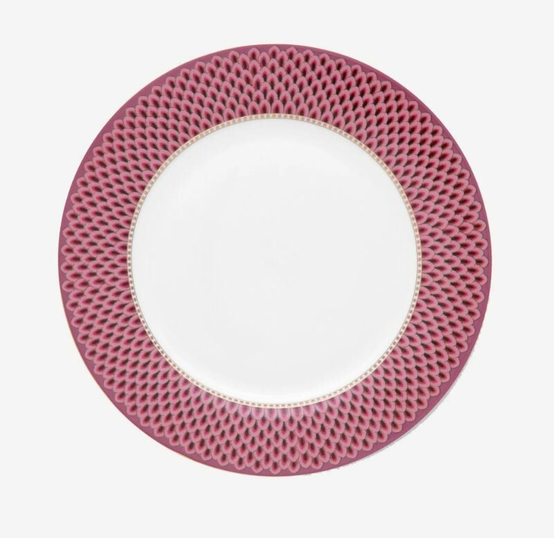 Kırmızı Porselen Yemek Tabağı 26,5 Cm Flower Festival Collection by Pip Studio