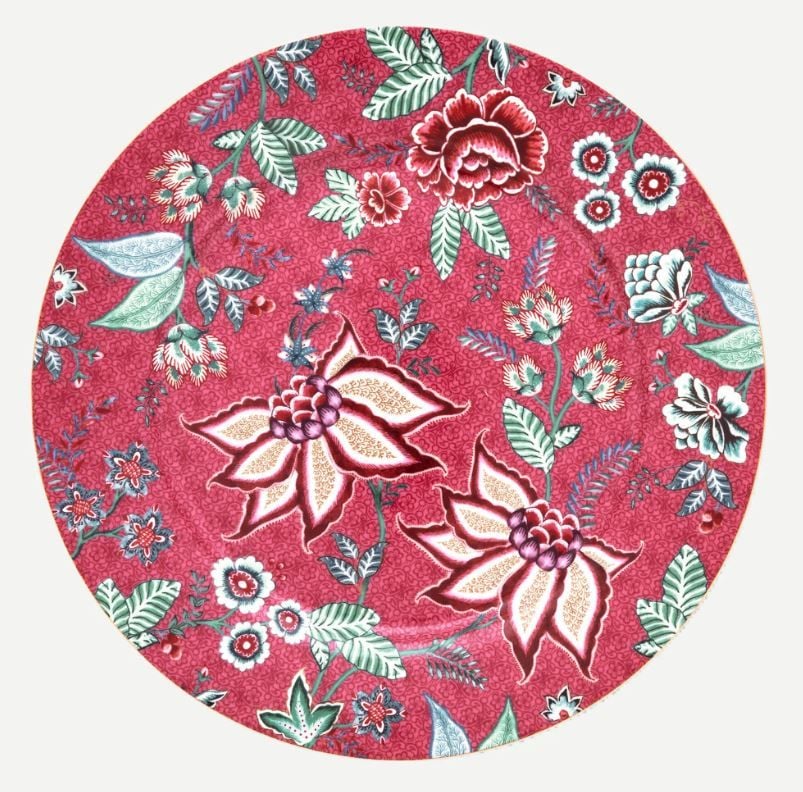 Kırmızı Porselen Supla 32 Cm Flower Festival Collection by Pip Studio