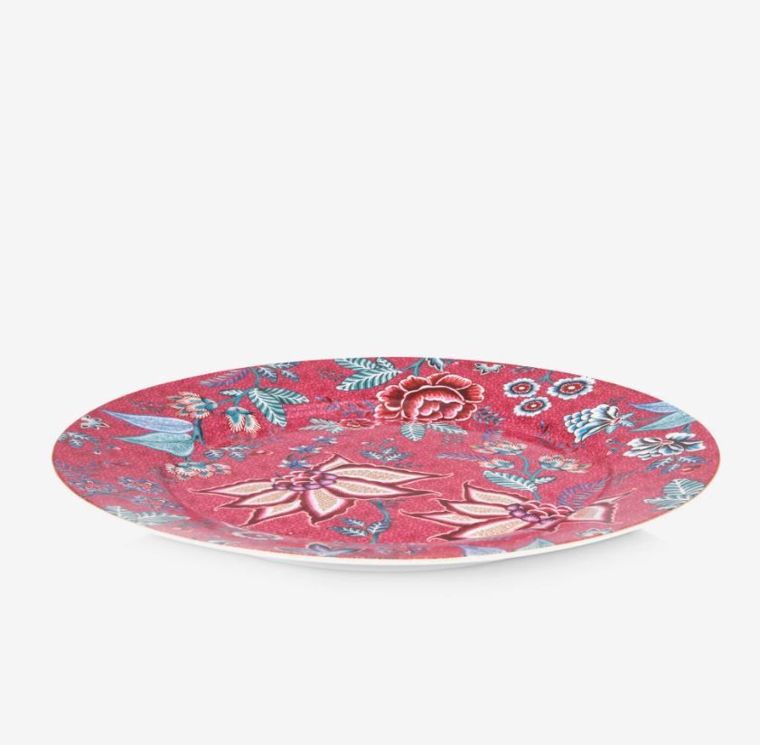 Kırmızı Porselen Supla 32 Cm Flower Festival Collection by Pip Studio