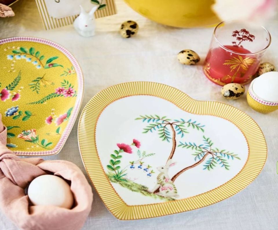 Sarı Porselen Tabak Seti 21,5 Cm La Majorelle Collection by Pip Studio