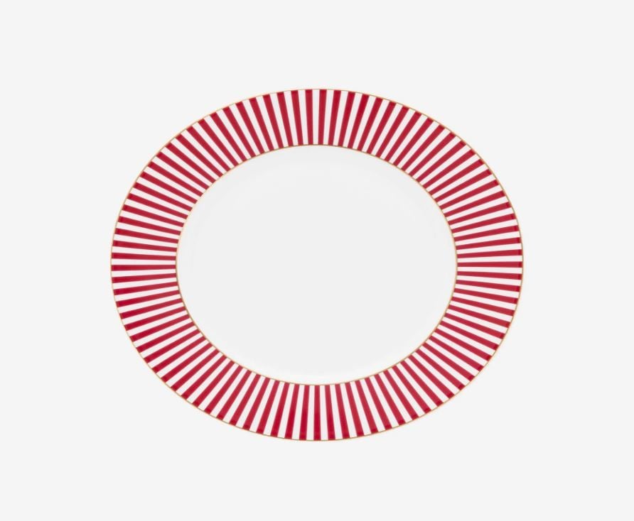 Pembe Porselen Kahvaltı Tabağı 21 Cm Royal Stripes Collection by Pip Studio