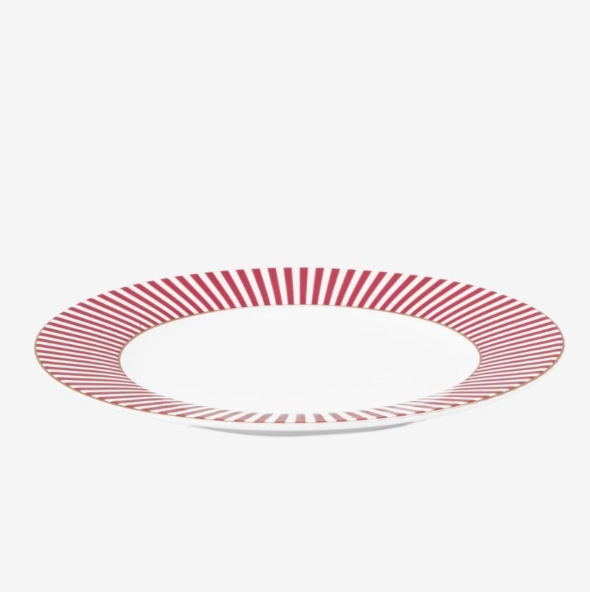 Pembe Porselen Kahvaltı Tabağı 21 Cm Royal Stripes Collection by Pip Studio