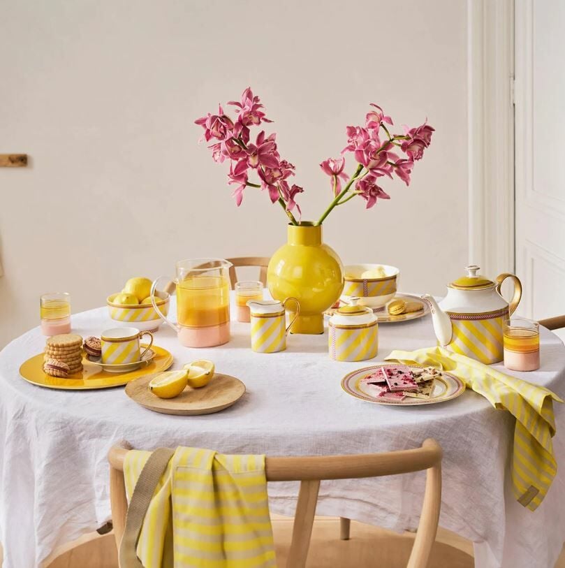 Sarı Porselen Kahvaltı Tabağı 23 Cm Chique Collection by Pip Studio