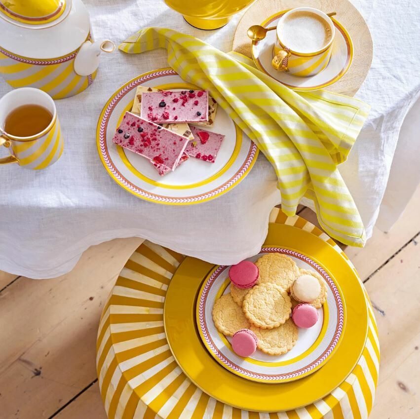 Sarı Porselen Kahvaltı Tabağı 23 Cm Chique Collection by Pip Studio