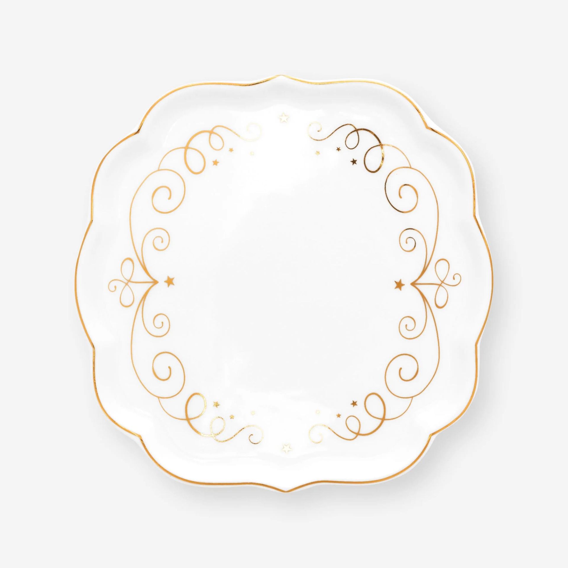 Beyaz Porselen Çay Tabağı 10 Cm