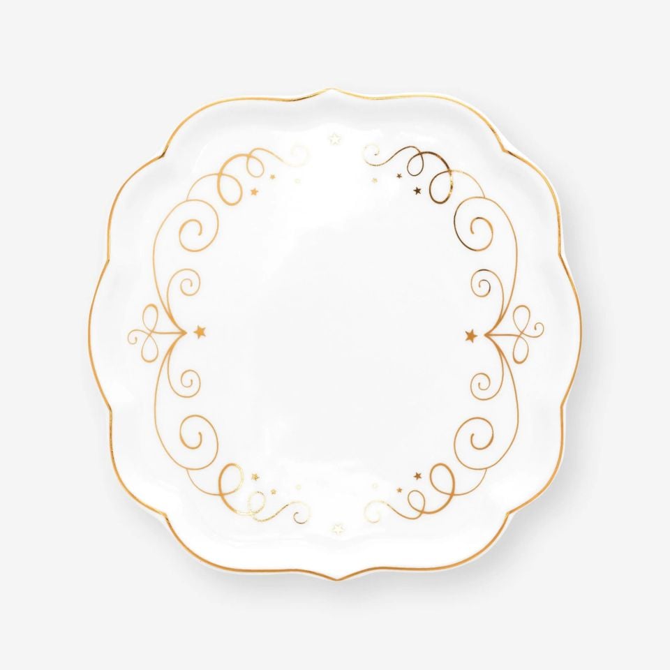 Beyaz Porselen Çay Tabağı 10 Cm