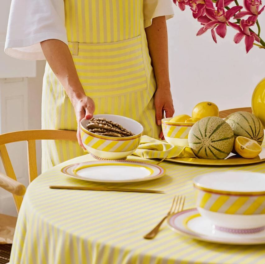 Sarı Porselen Yemek Tabağı 28 Cm Chique Collection by Pip Studio