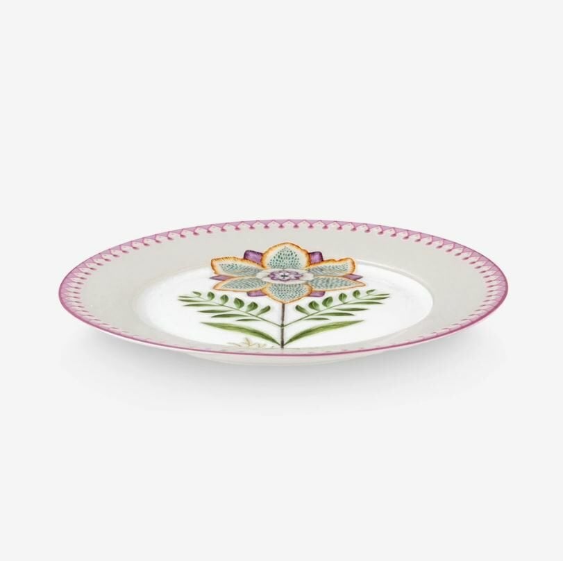 Beyaz Porselen Kahvaltı Tabağı 21 Cm Lily & Lotus Collection by Pip Studio