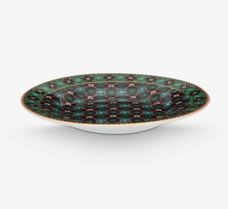Yeşil Porselen Petit Four Tabağı 12 Cm Berry Blues Collection by Pip Studio