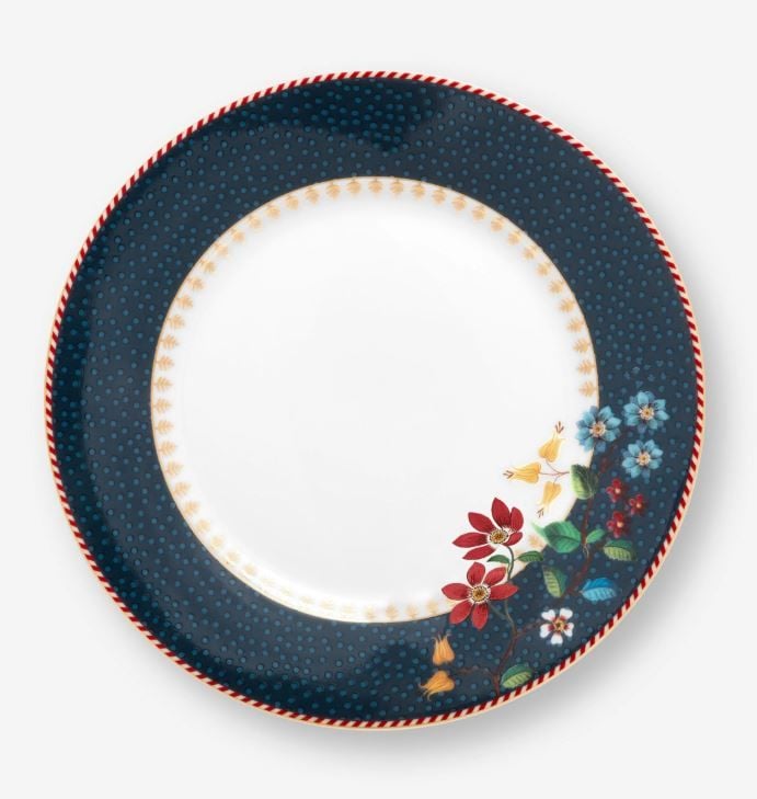 Mavi Porselen Pasta Tabağı 17 Cm Berry Blues Collection by Pip Studio