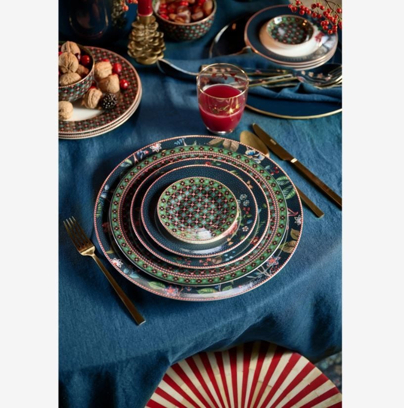 Mavi Porselen Pasta Tabağı 17 Cm Berry Blues Collection by Pip Studio