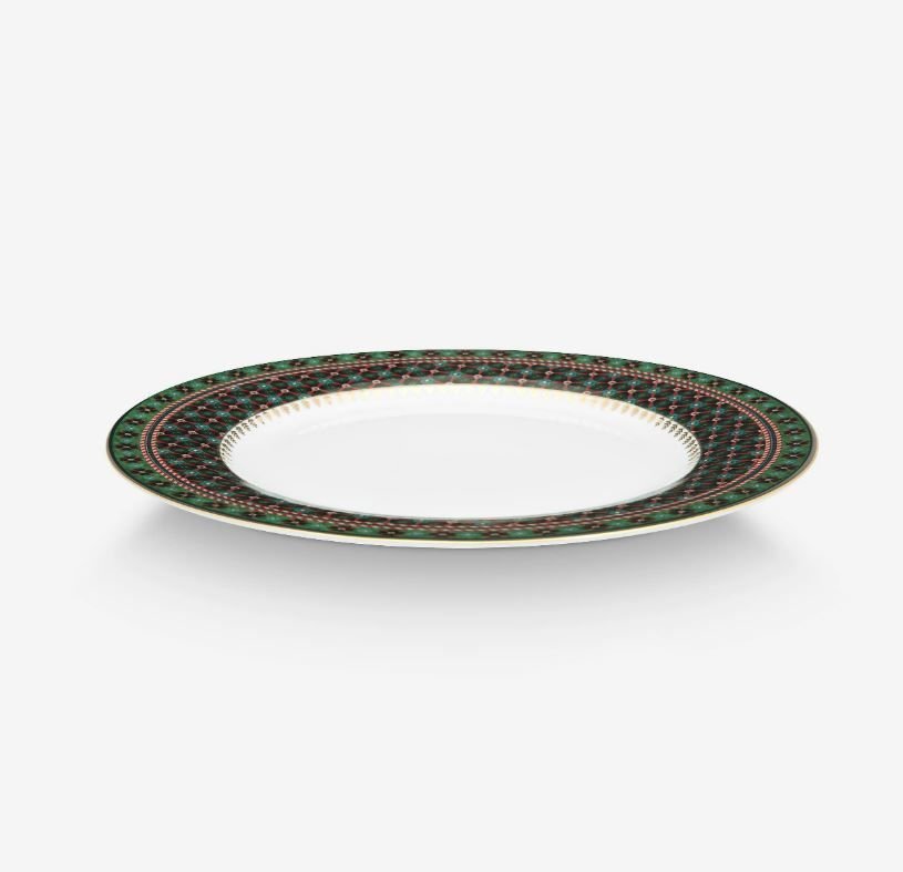 Yeşil Porselen Yemek Tabağı 26,5 Cm Berry Blues Collection by Pip Studio
