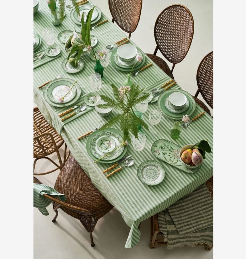 Yeşil Porselen Petit Four Tabağı 12 Cm Lily & Lotus Collection by Pip Studio