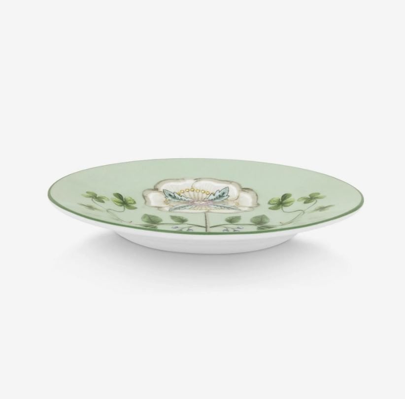 Yeşil Porselen Petit Four Tabağı 12 Cm Lily & Lotus Collection by Pip Studio