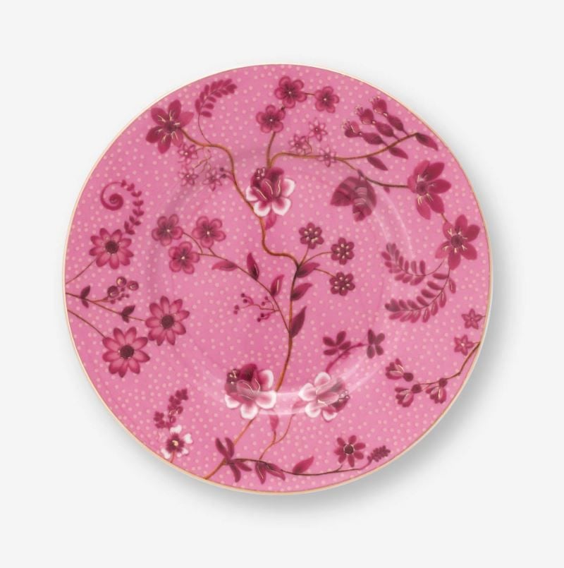 pembe Porselen Petit Four Tabağı 12 Cm Jolie Collection by Pip Studio