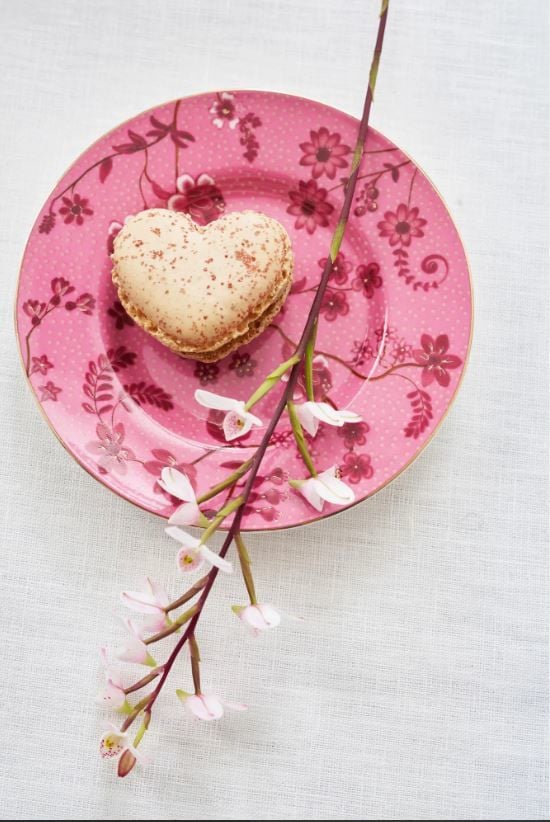 pembe Porselen Petit Four Tabağı 12 Cm Jolie Collection by Pip Studio