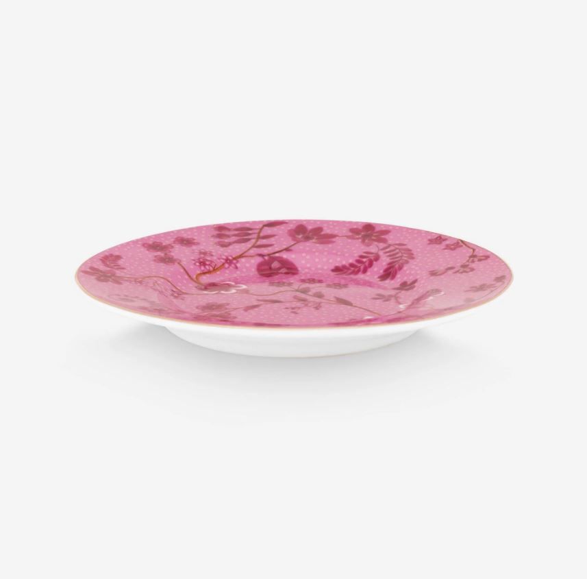 pembe Porselen Petit Four Tabağı 12 Cm Jolie Collection by Pip Studio