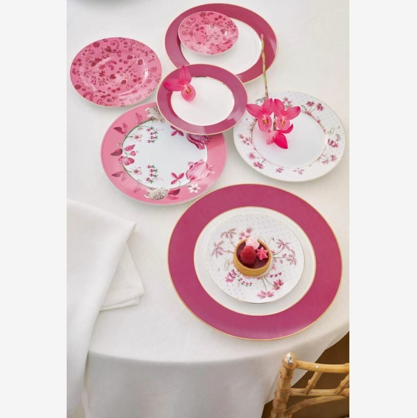 Pembe Porselen Pasta Tabağı 17 Cm Jolie Collection by Pip Studio