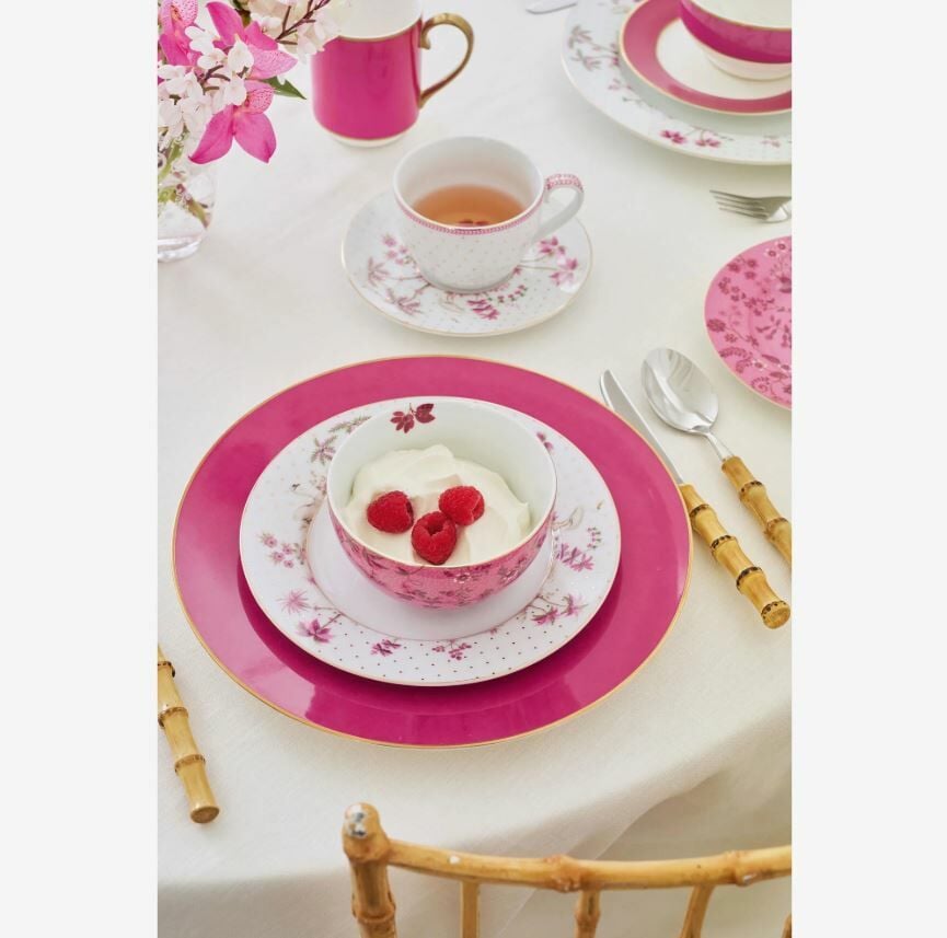 Beyaz Porselen Kahvaltı Tabağı 21 Cm Jolie Collection by Pip Studio