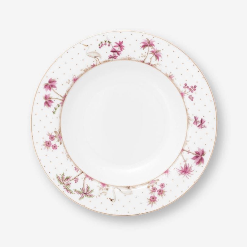 Beyaz Porselen Çukur Tabak 21,5 Cm Jolie Collection by Pip Studio