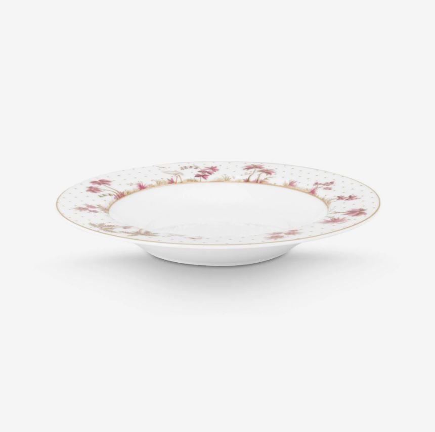 Beyaz Porselen Çukur Tabak 21,5 Cm Jolie Collection by Pip Studio