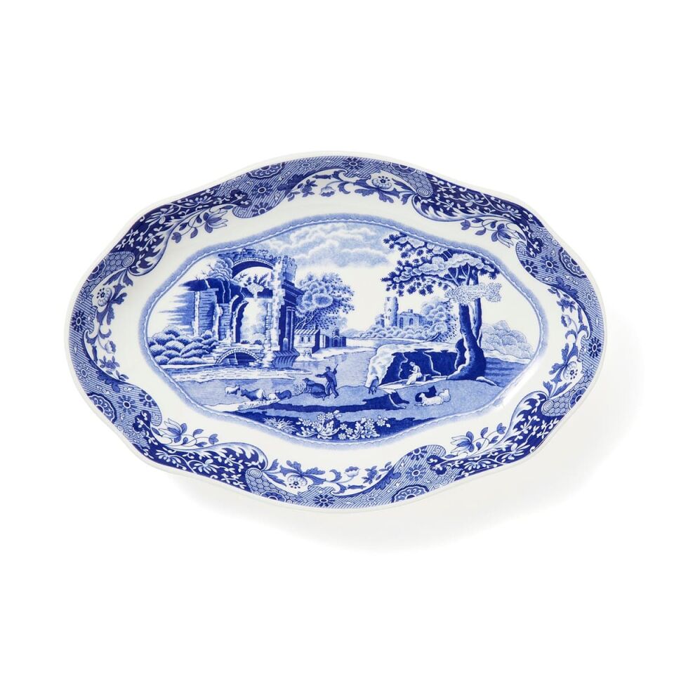 BLUE ITALIAN OVAL SERVİS 22CM
